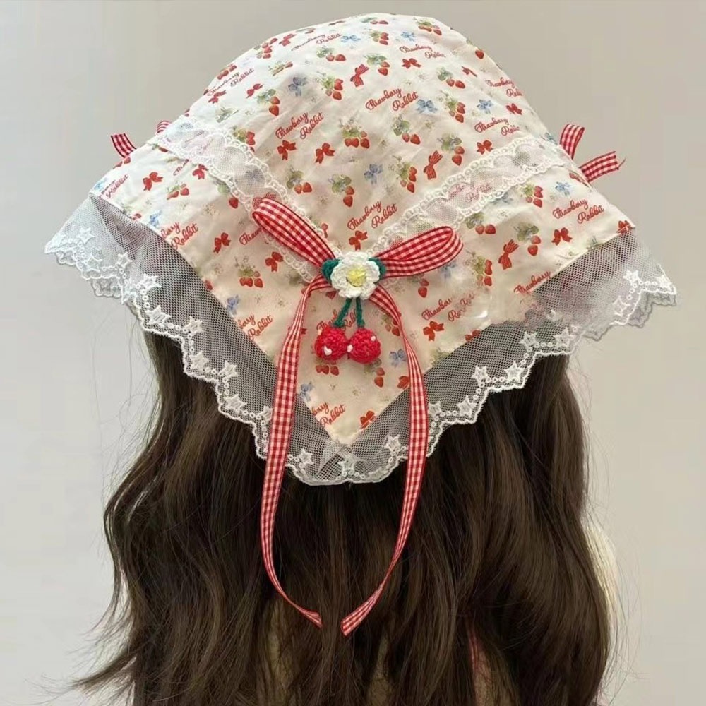 Women Accessories Photos - Veelkleurige Kant Vlinder Hoofdband Bloemenpatern Franse