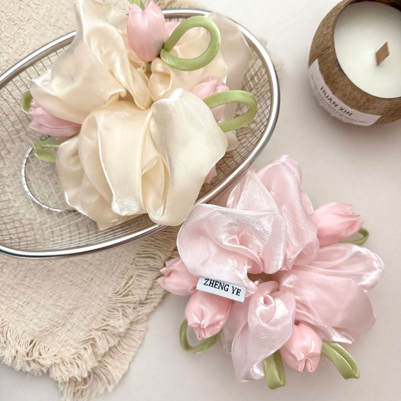 Women Accessories Photos - Koreaanse Tulip Elastic Scrunchie – Haarband