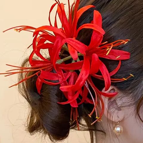 Women Accessories Photos - Delicate bloem kust sfeer haarclip -