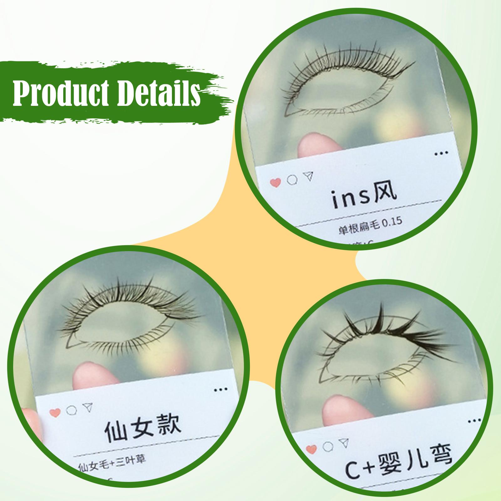 Women Accessories Store - 14 stuks wimper-effectkaarten wimperverlengingsbenodigdheden voor vrouwen