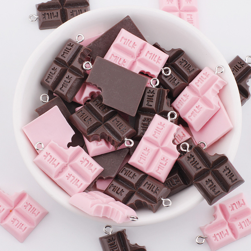 Resin Bangle Bracelet - 10 stks/partij 18*28mm Chocolade Melk Hars