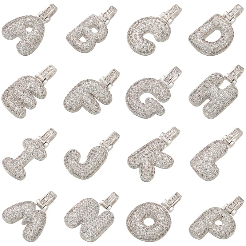 Charm Necklace Dainty - 20x29mm delicate zilverkleurige 26-letter hanger voor