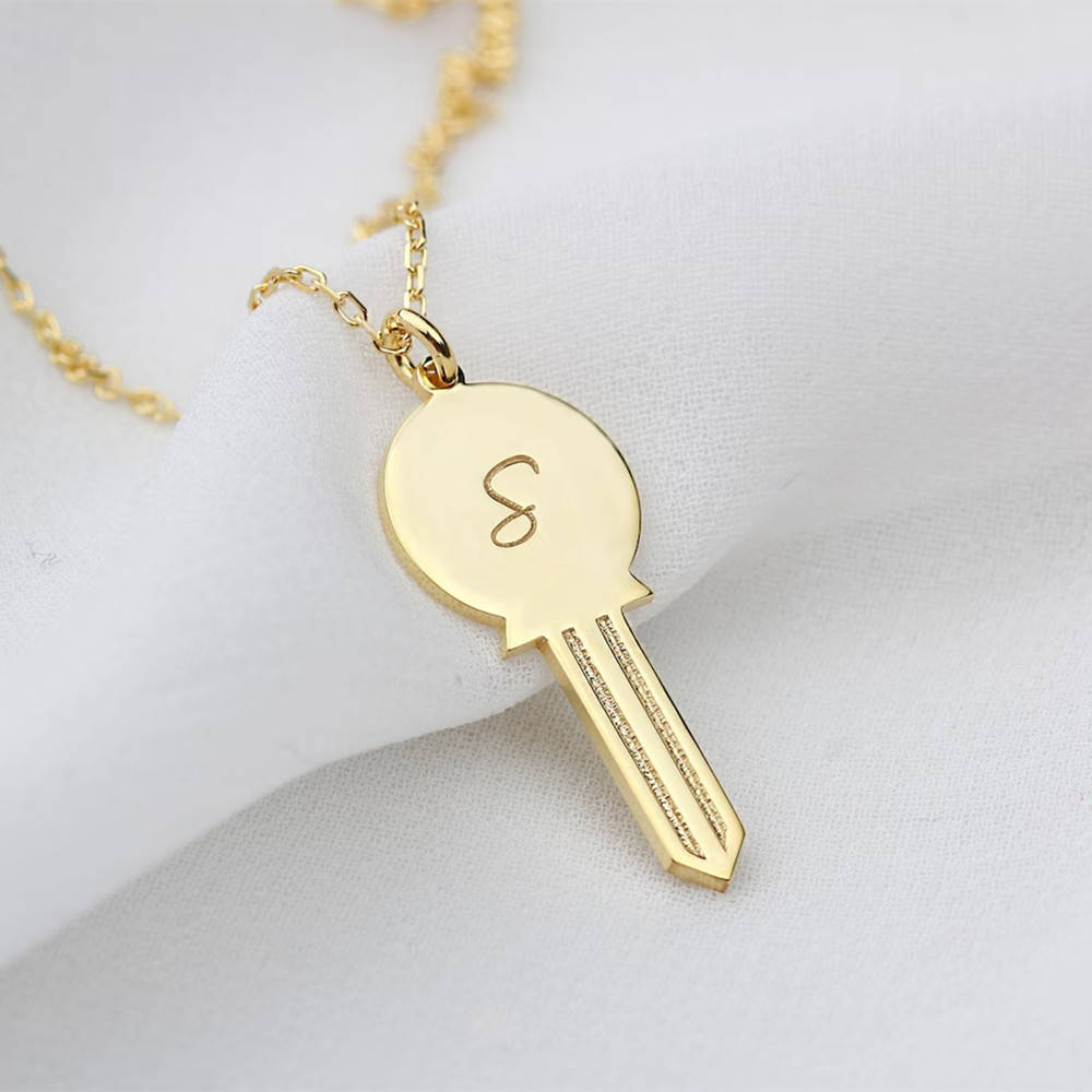 Charm Necklace Dainty - Op maat gemaakte delicate sleutelhanger van