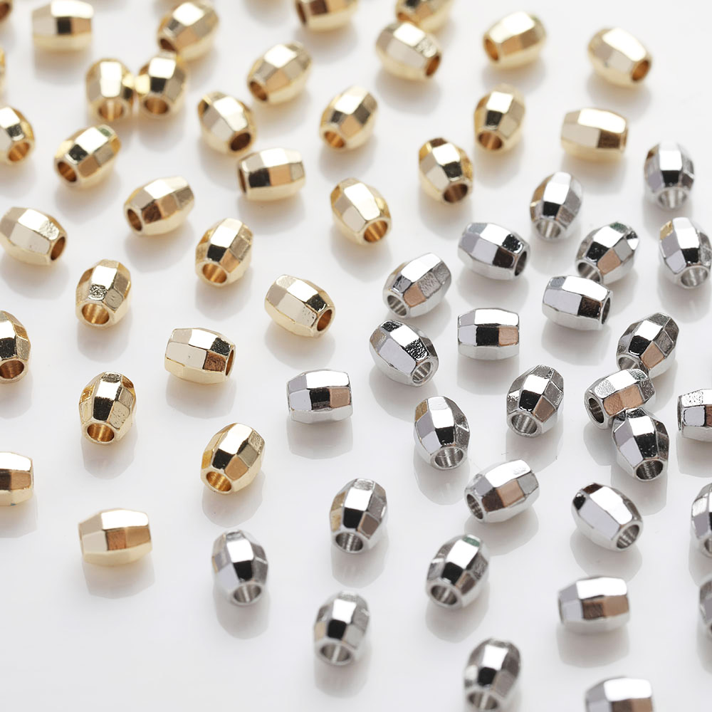 Charm Necklace Dainty - 30 Stuks Sierlijke Ovale Messing Kralen