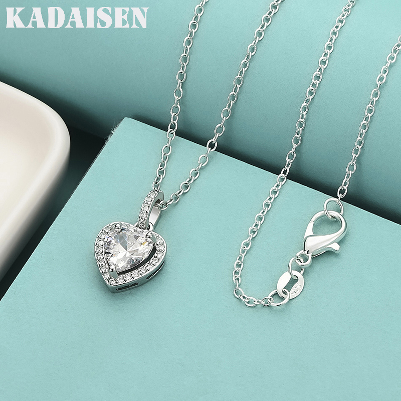 Charm Necklace Dainty - Topkwaliteit 925 sterling zilver 'Forever Love'