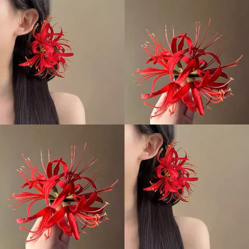 Women Accessories Photos - ● Superdelicate bloemenhaarspeld Clip met zeezijde-atmosfeer