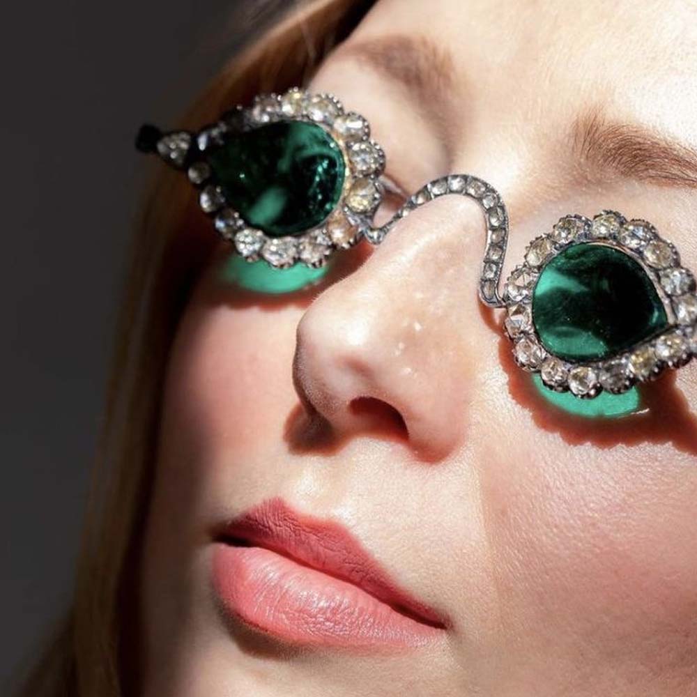 Women Accessories Photos - Steenmans Groene Water Drop Zonnebril Frame