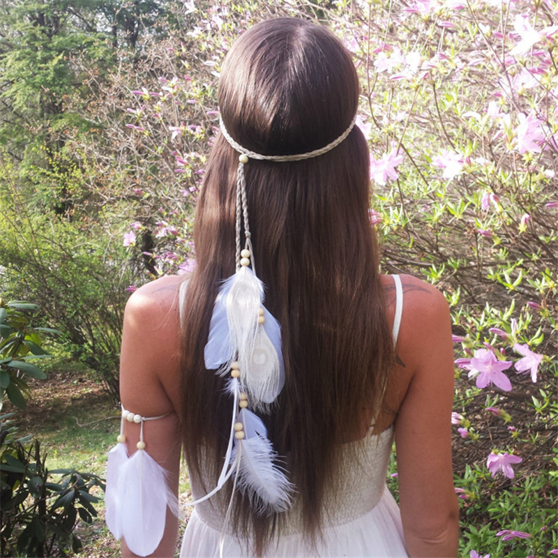 De Indische Witte Veer Hoofdba - Women Accessories India recensie en prijs