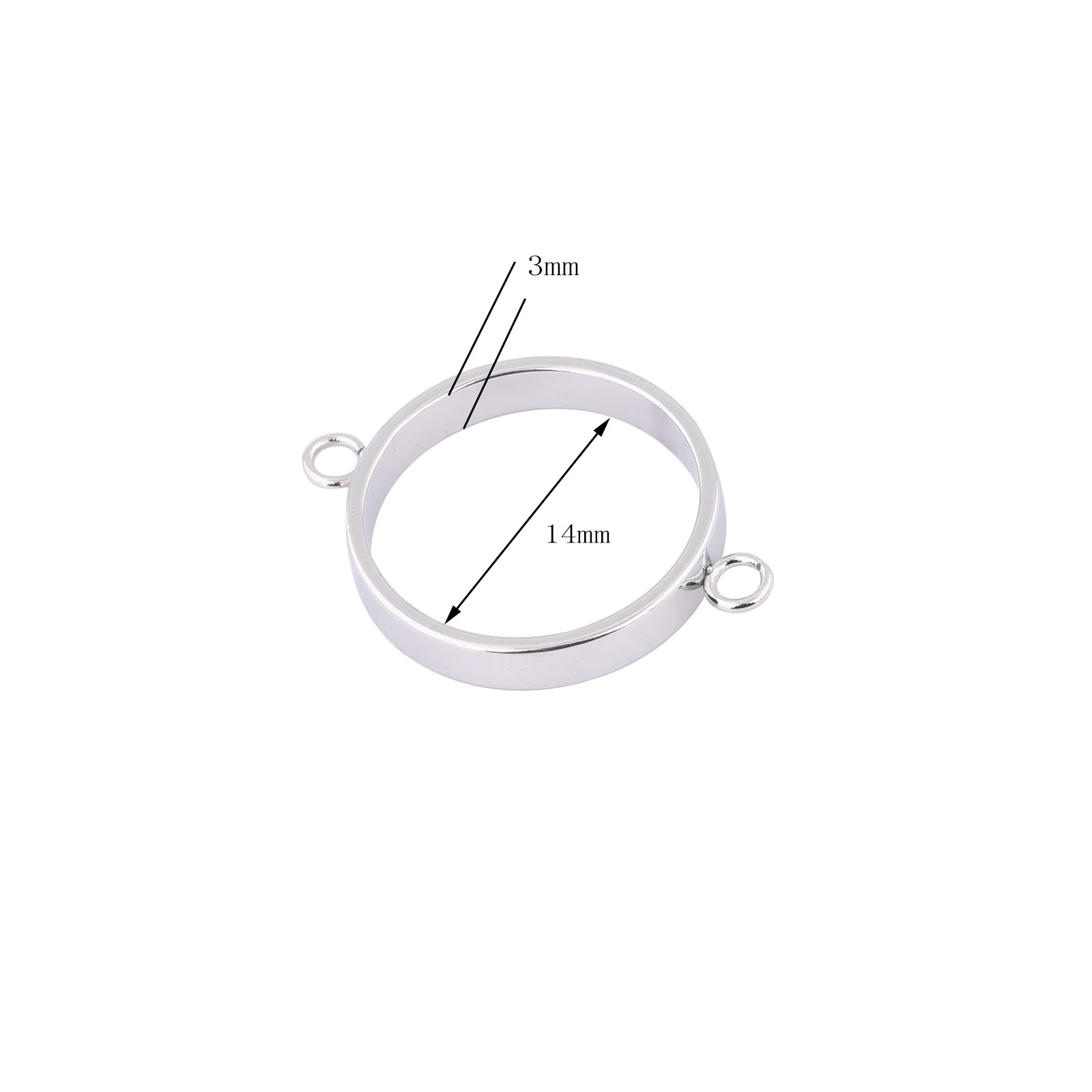 10 stuks roestvrij staal 14 mm - Resin Bangle Bracelet recensie en prijs