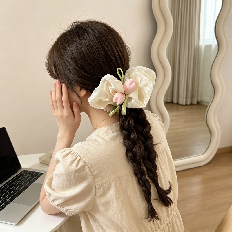 Koreaanse Tulip Elastic Scrunc - Women Accessories Photos recensie en prijs
