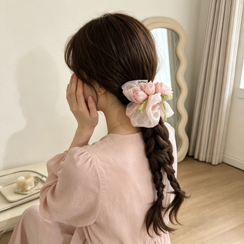 Koreaanse Tulip Elastic Scrunc - Women Accessories Photos recensie en prijs
