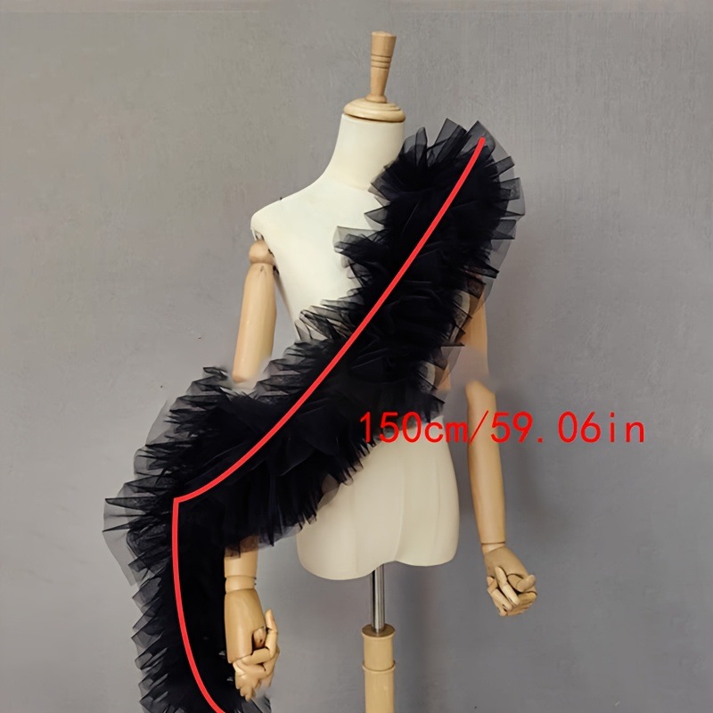 Zwarte pluizige gaas sjaal bru - Women Accessories Photos recensie en prijs