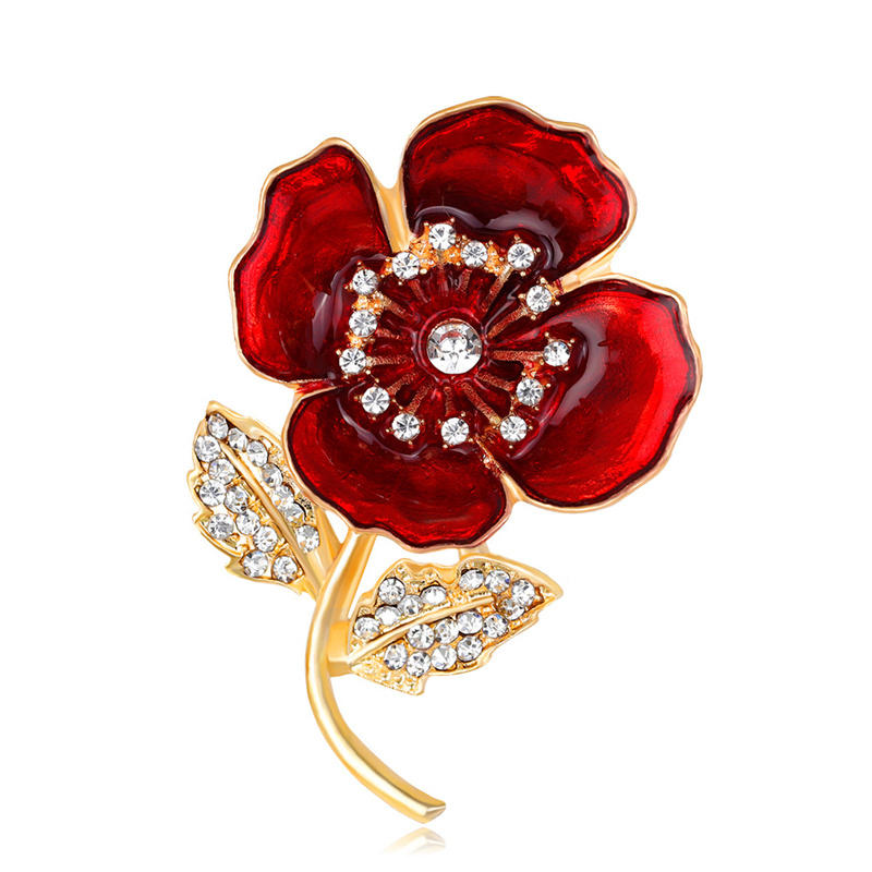 Zinklegering Poppy Broche UK P - Women'S Accessories Uk recensie en prijs