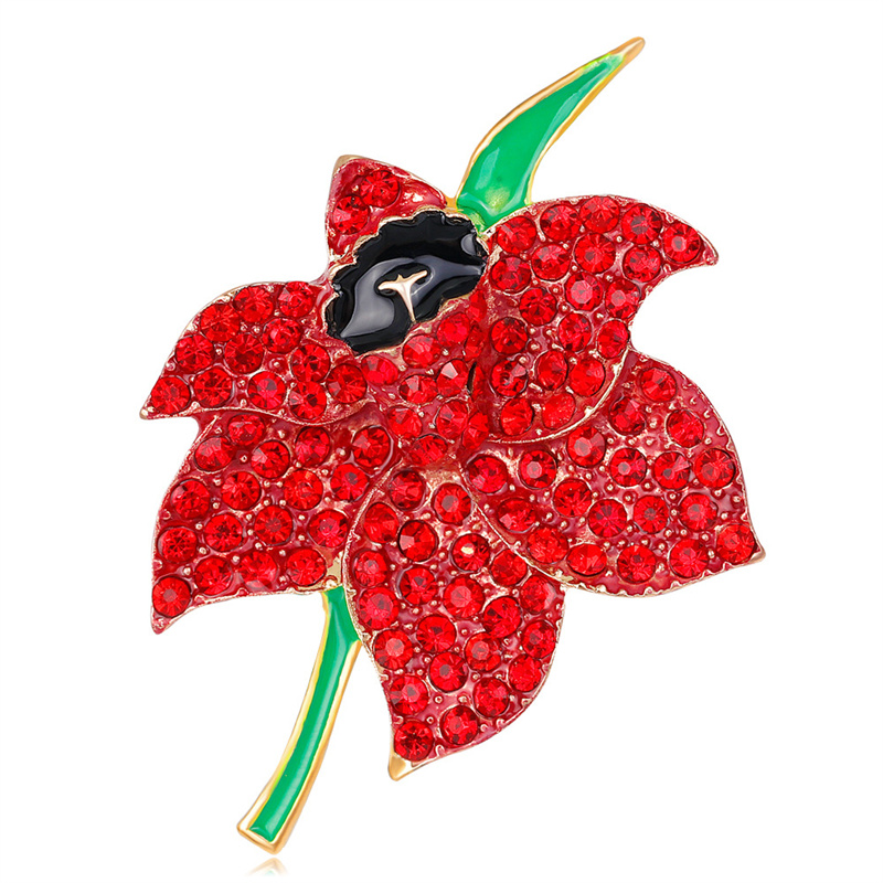 Zinklegering Poppy Broche UK P - Women'S Accessories Uk recensie en prijs