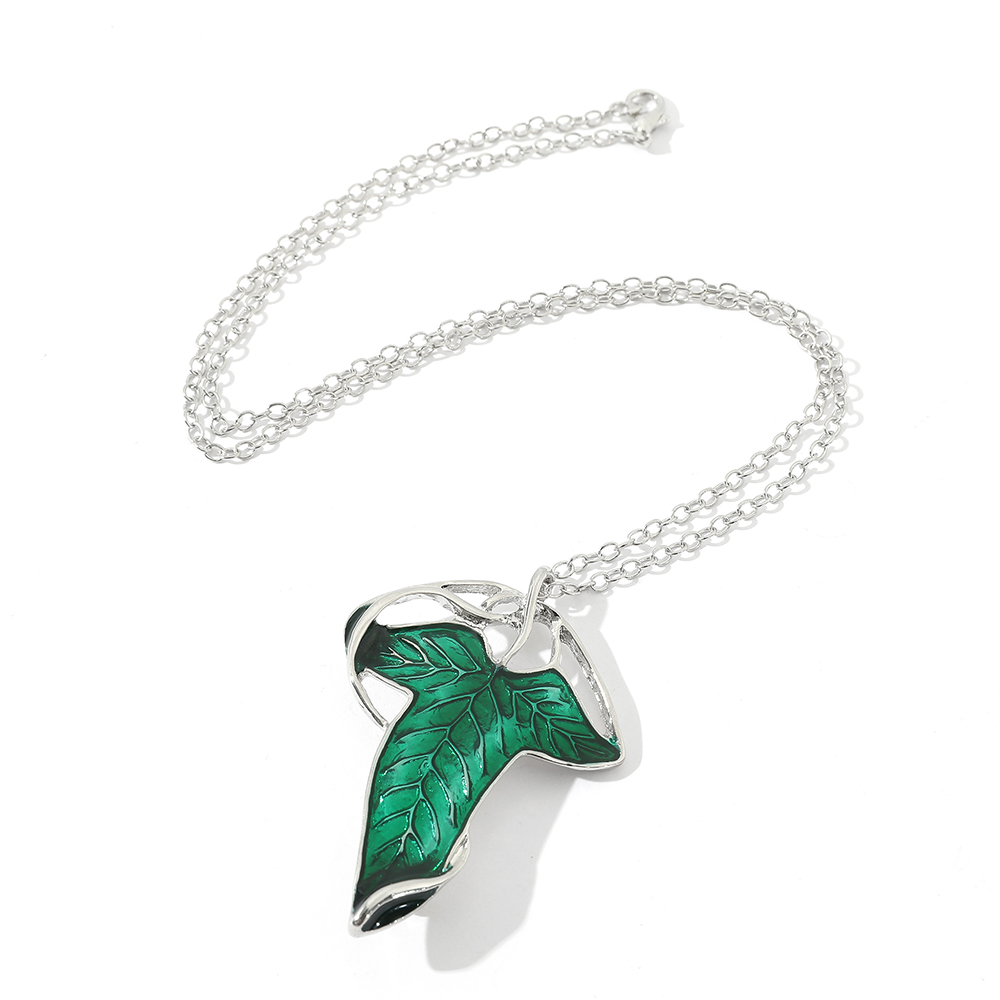 Vintage groene blad hanger ket - Women Accessories Trendy recensie en prijs