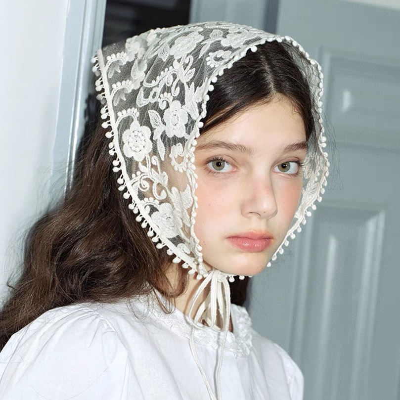 Wit geweven bloemen kant haar  - Women Accessories Photos recensie en prijs