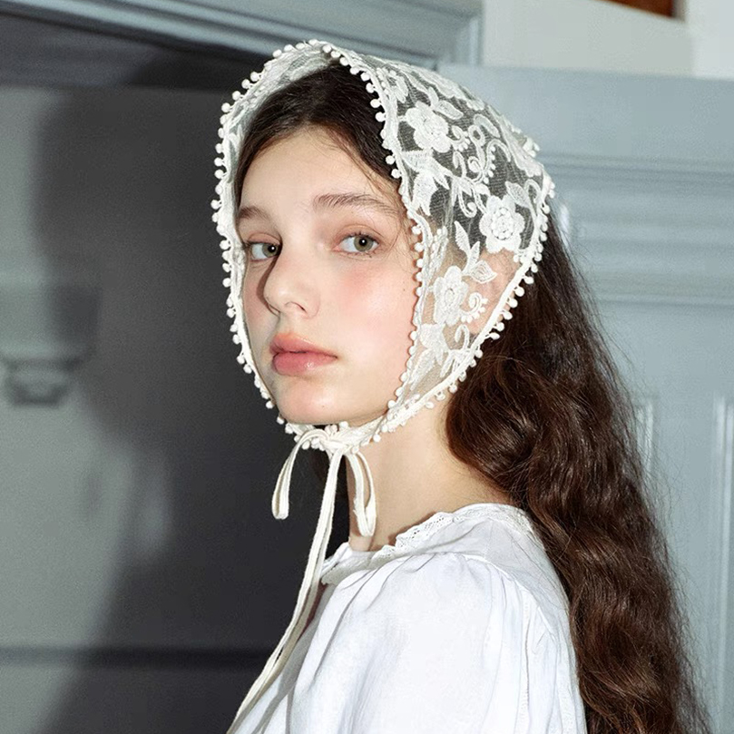 Wit geweven bloemen kant haar  - Women Accessories Photos recensie en prijs