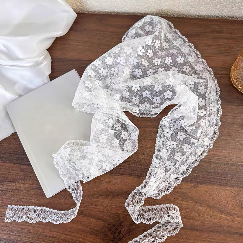 Wit geweven bloemen kant haar  - Women Accessories Photos recensie en prijs