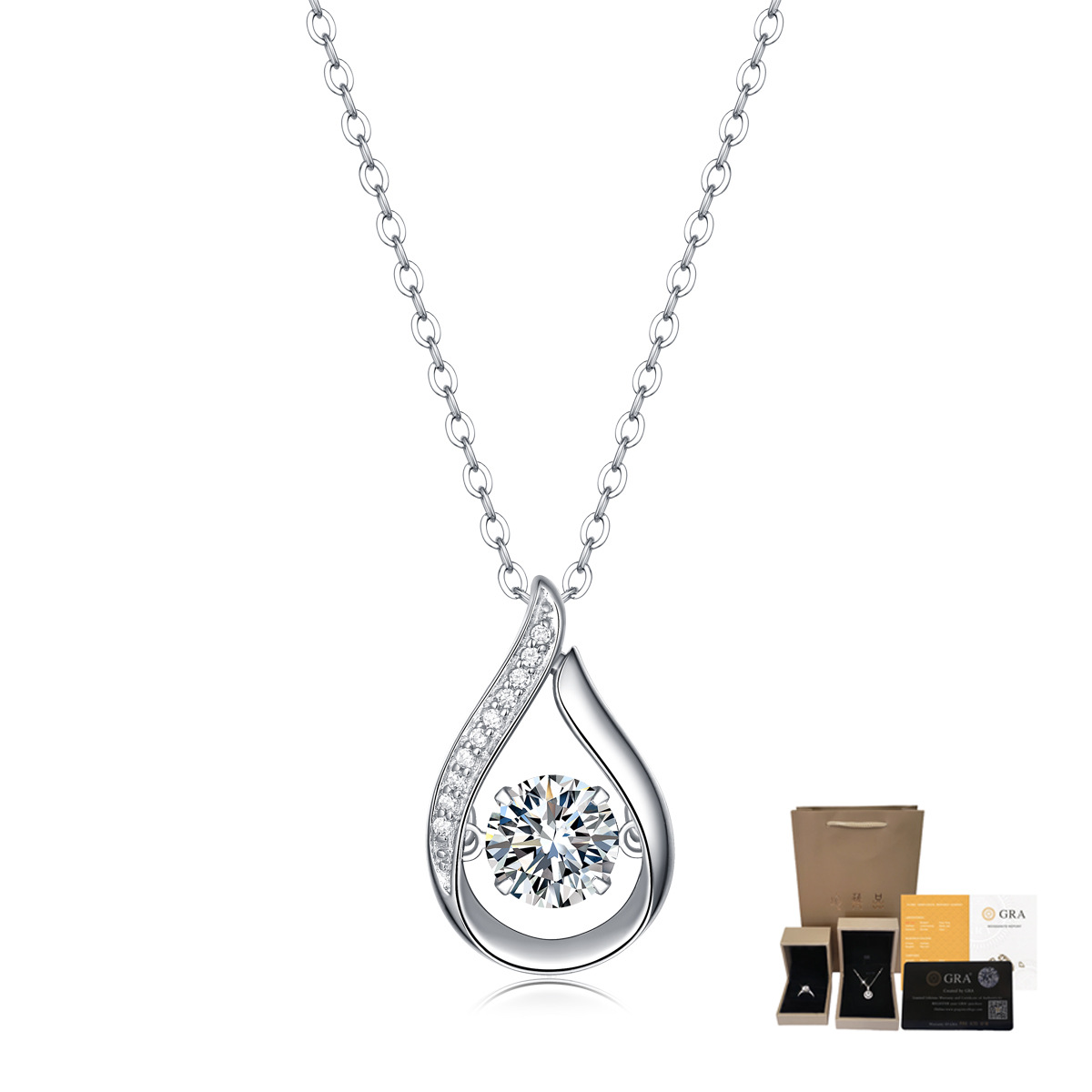 925 Sterling Zilveren Moissani - Charm Necklace Dainty recensie en prijs