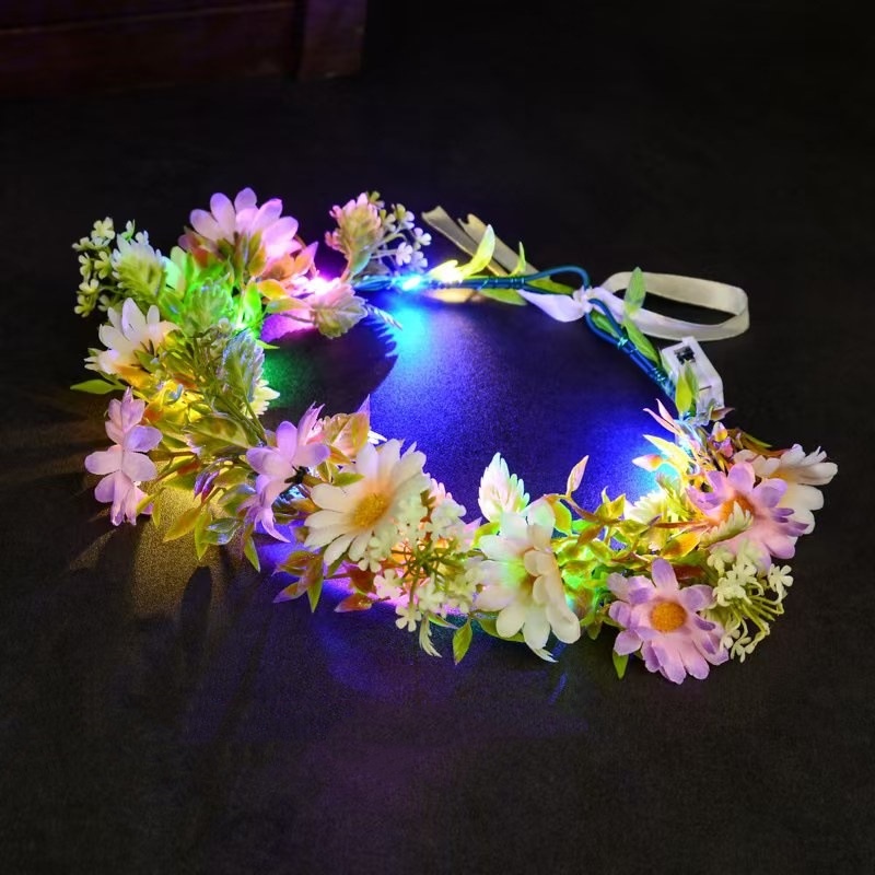 LED Lichtgevende Bloemenkrans  - Women Accessories Photos recensie en prijs