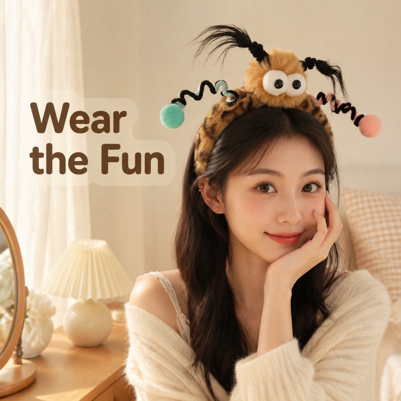 Leuke pluizige monster-oog haa - Women Accessories Photos recensie en prijs
