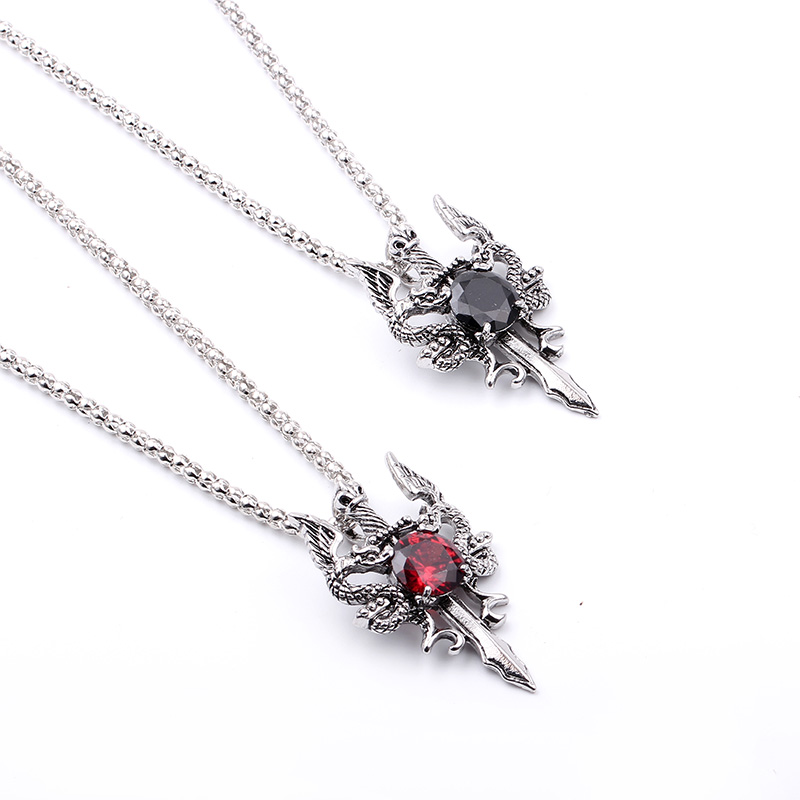 Dubbele Draak Zwarte Edelsteen - Women Accessories Trendy recensie en prijs