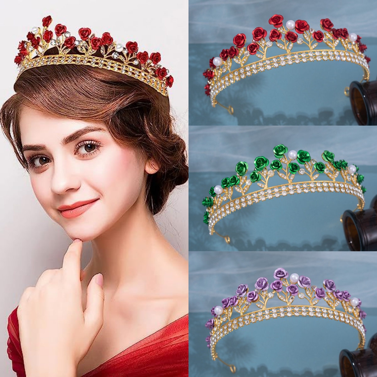 Barokke keramische bruidskroon - Women'S Vintage Accessories recensie en prijs