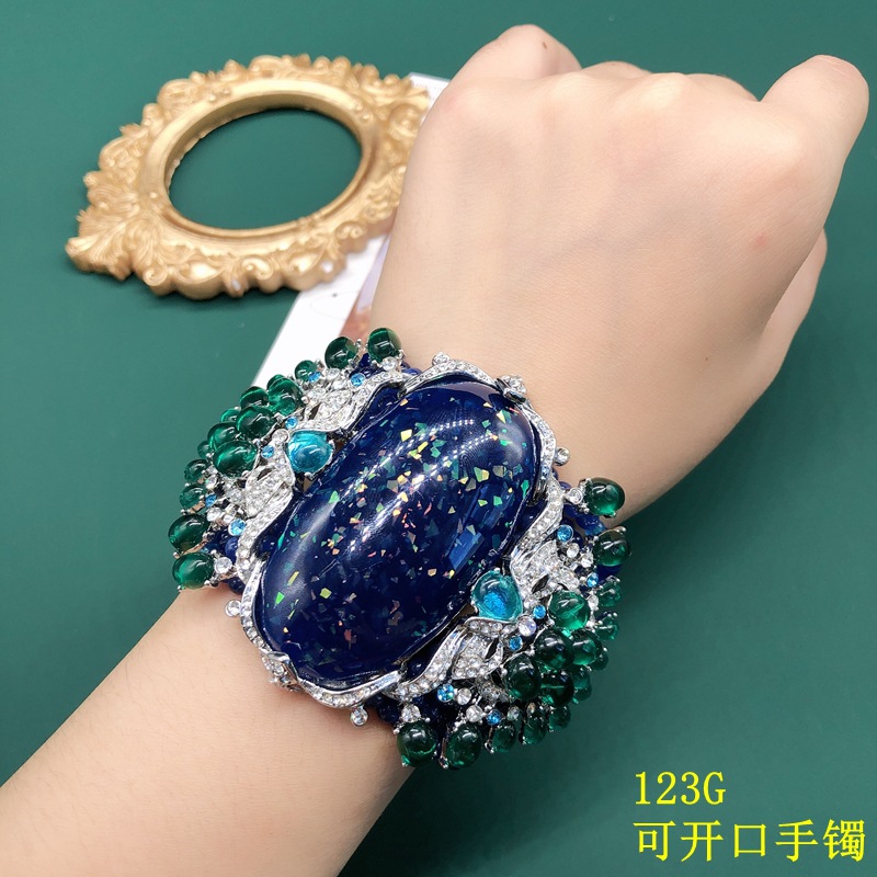 Luxe vintage armband met dikke - Resin Bangle Bracelet recensie en prijs